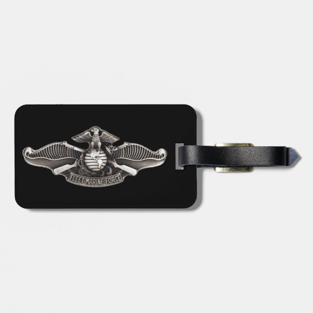 Étiquette À Bagage Étiquette de bagage de la première classe FMF de (Dos horizontal)