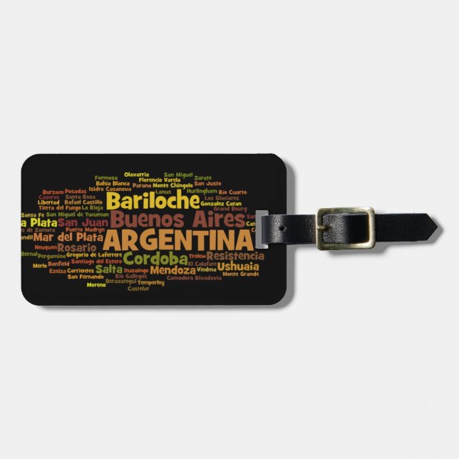 Étiquette À Bagage Étiquette de bagage de l'ARGENTINE (Devant horizontal)
