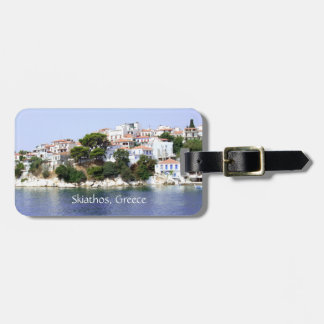 Étiquette À Bagage Étiquette de bagage de l'île de Skiathos, Grèce