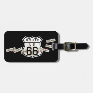 Étiquette À Bagage étiquette de bagage de l'itinéraire 66