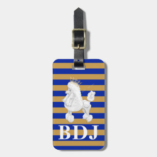 Étiquette À Bagage Étiquette de bagage de monogramme de comportement