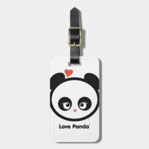 Étiquette À Bagage Étiquette de bagage de Panda® d'amour