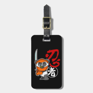 Étiquette À Bagage Étiquette de bagage de panda de Ninja