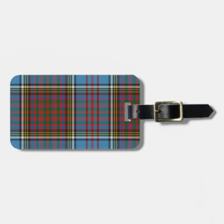 Étiquette À Bagage Étiquette de bagage de plaid de tartan d'Anderson