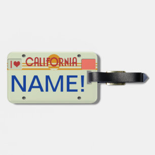 Étiquette À Bagage Étiquette de bagage de plat de la Californie
