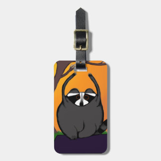 Étiquette À Bagage Étiquette de bagage de raton laveur de yoga
