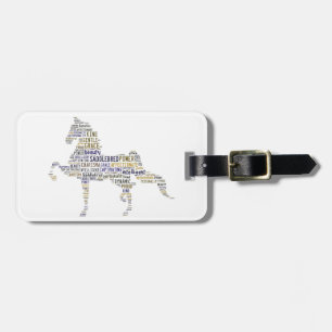 Étiquette À Bagage Étiquette de bagage de Saddlebred