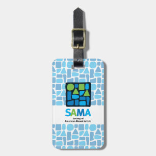 Étiquette À Bagage Étiquette de bagage de SAMA - arts de mosaïque