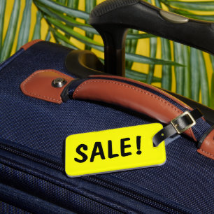Étiquette À Bagage Étiquette de bagage de signe de vente pour le sac