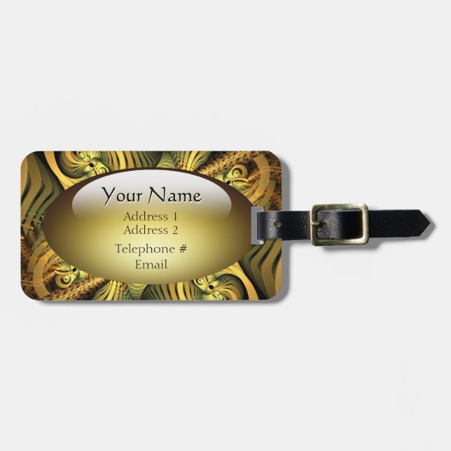 Étiquette À Bagage Étiquette de bagage de Soother (Devant horizontal)