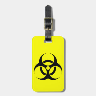 Étiquette À Bagage étiquette de bagage de symbole de biohazard