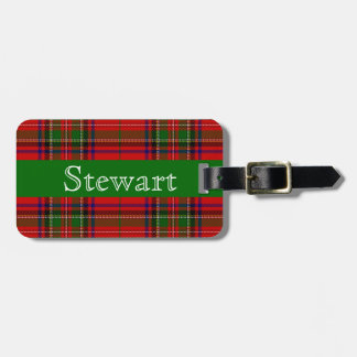 Étiquette À Bagage Étiquette de bagage de tartan de Stewart