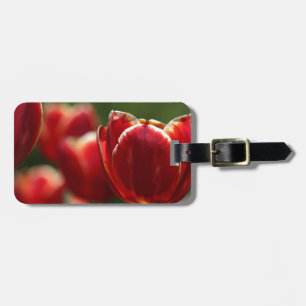 Étiquette À Bagage étiquette de bagage de tulipe rouge