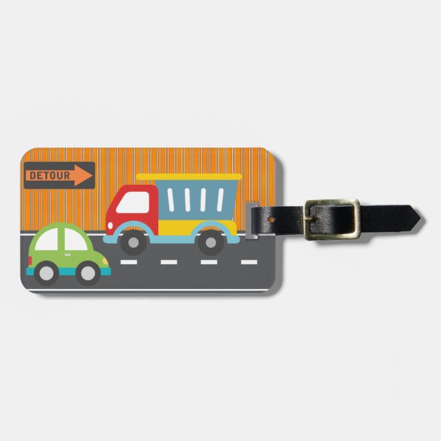 Étiquette À Bagage étiquette de bagage de voitures et de camions (Devant horizontal)