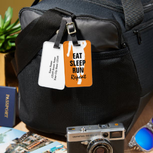 Étiquette À Bagage Étiquette de bagage de voyage amusante pour coureu