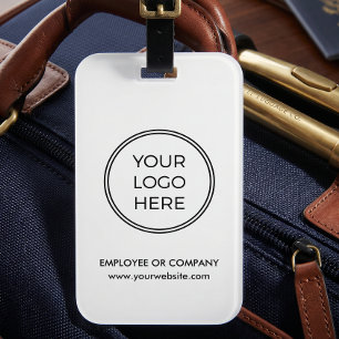 Étiquette À Bagage Étiquette de bagage de voyage avec logo d'entrepri