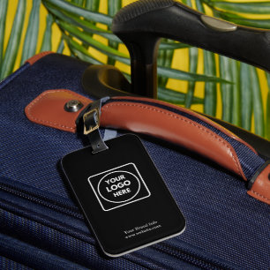 Étiquette À Bagage Étiquette de bagage de voyage noire   Affaires mod