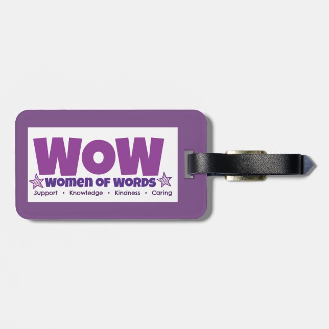 Étiquette À Bagage Étiquette de bagage de wow (Dos horizontal)