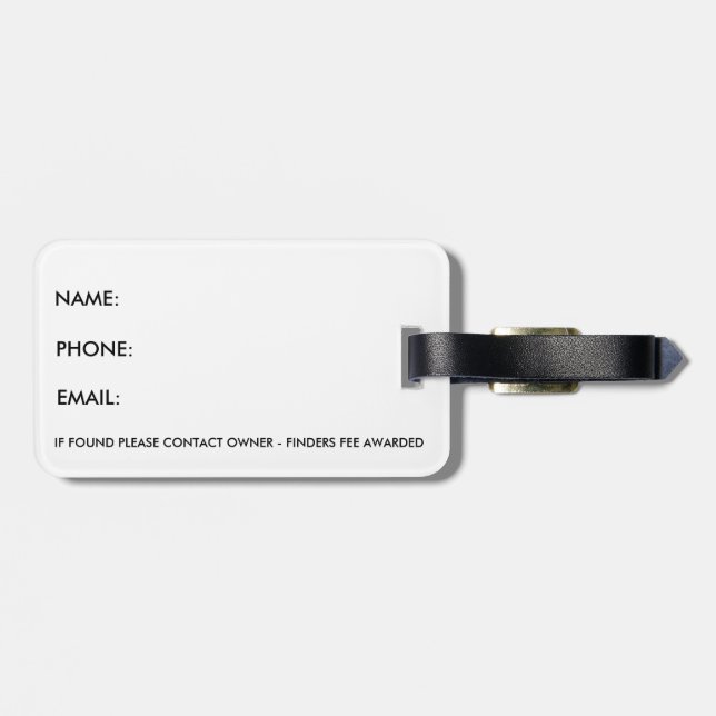 Étiquette À Bagage Étiquette de bagage d'EvryBet VIP (Dos horizontal)