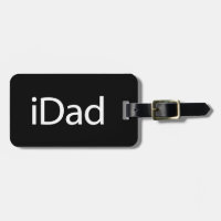 étiquette de bagage d'iDad (papa d'I)