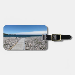 Étiquette À Bagage Étiquette de bagage Dock dans l'océan Atlantique