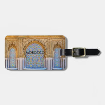 Étiquette de bagage du Maroc