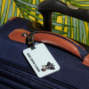 Étiquette À Bagage Étiquette de bagage d'urgence cinétique d'autisme