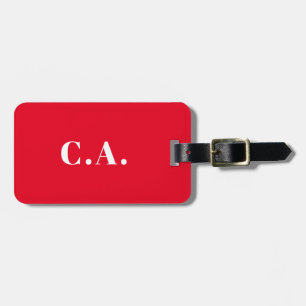 Étiquette À Bagage Étiquette de bagage en acrylique rouge entreprise