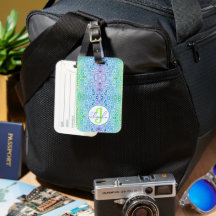 Étiquette de bagage en mosaïque Rhonda