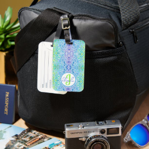 Étiquette À Bagage Étiquette de bagage en mosaïque Rhonda
