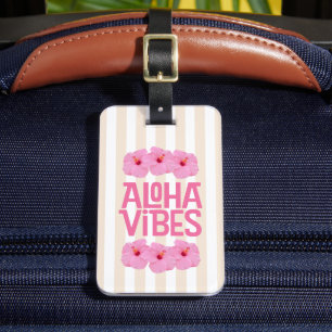 Étiquette À Bagage Étiquette de bagage et valise Aloha Vibes