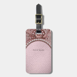 Étiquette À Bagage Étiquette de bagage Fleur Rose