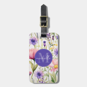 Étiquette À Bagage Étiquette de bagage Fleurs de printemps sauvages F