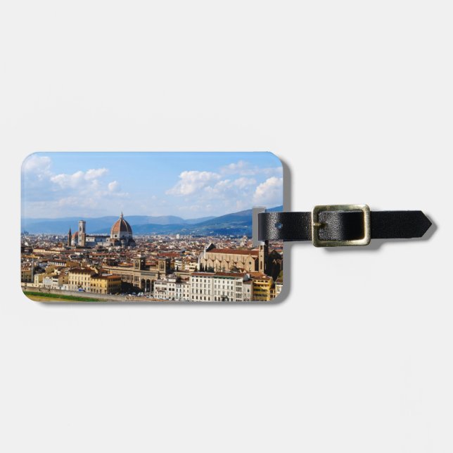 Étiquette À Bagage Étiquette de bagage : Florence, Italie (Devant horizontal)