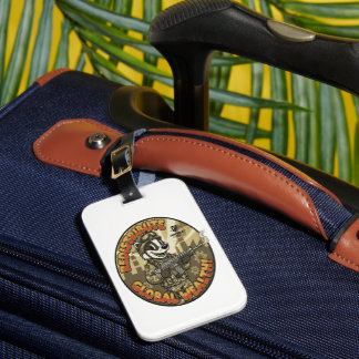Étiquette À Bagage Étiquette de bagage Global Wealth Badger