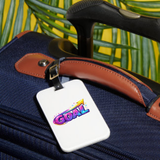 Étiquette À Bagage Étiquette de bagage GOAL vibrante – Voyage de réus