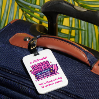 Étiquette À Bagage Étiquette de bagage humoristique entièrement perso