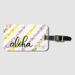 Étiquette À Bagage Étiquette de bagage inspirée d'Aloha Lei Hawaii