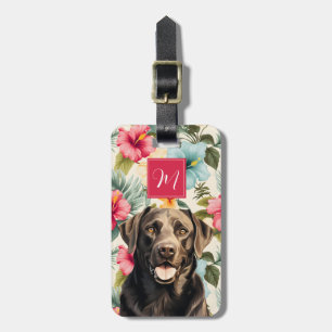 Étiquette À Bagage Étiquette de bagage Labrador Retriever marron