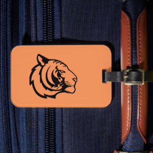 Étiquette À Bagage Étiquette de bagage orange Tigre