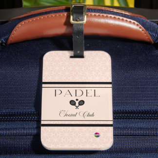 Étiquette À Bagage Étiquette de bagage Padel - Social Club Beige & No