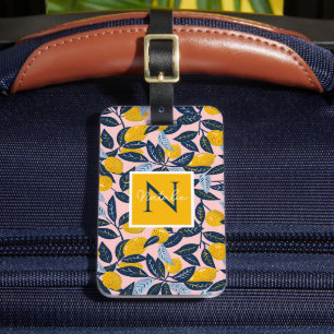 Étiquette À Bagage Étiquette de bagage personnalisée au citron