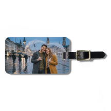 Étiquette de bagage personnalisée avec collage de 