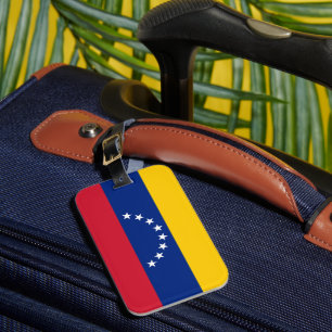 Étiquette À Bagage étiquette de bagage personnalisée avec drapeau du