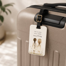 Étiquette de bagage personnalisée Meilleures amies