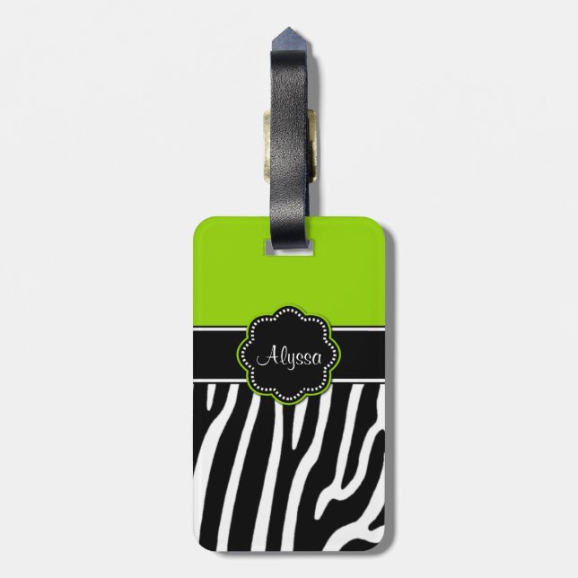 Étiquette À Bagage Étiquette de bagage personnalisée par copie de (Dos Vertical)