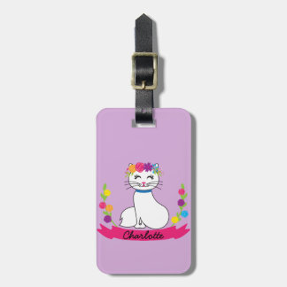 Étiquette À Bagage étiquette de bagage personnalisée pour chat mignon