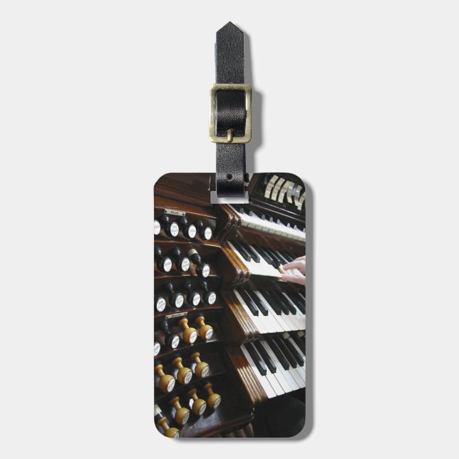 Étiquette À Bagage Étiquette de bagage pour des organistes (Devant Vertical)