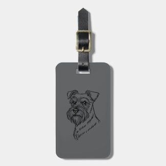 Étiquette À Bagage Étiquette de bagage - Schnauzer