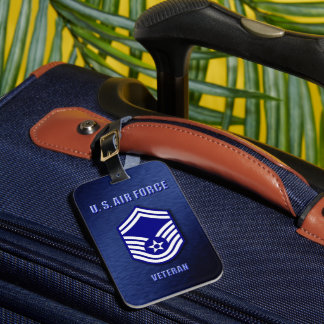 Étiquette À Bagage Étiquette de bagage Senior Master Sergeant USAF